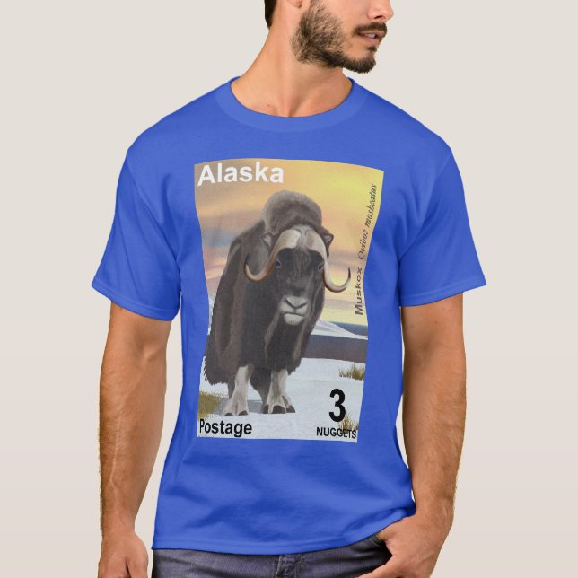 Camiseta Muskox - Alasca Postage (Frente)