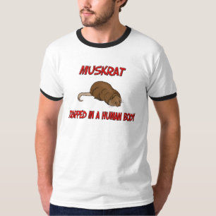 Camiseta Muskrat prendido em um corpo humano