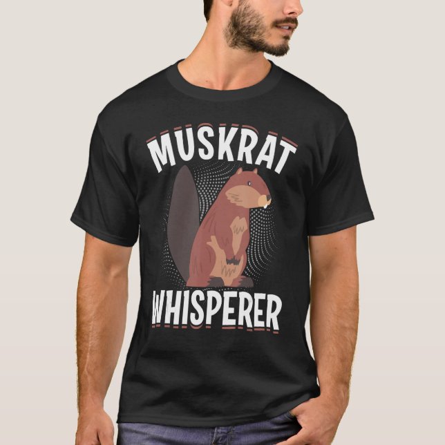 Camiseta Muskrat Whisperer Retro Muskrat (Frente)