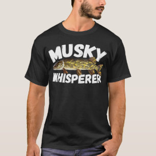 Camiseta Musky Whisperer Piadas de Pesca com Mosca Polígono