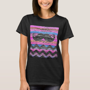 Camiseta Mustache Chevron Modern Wood #2