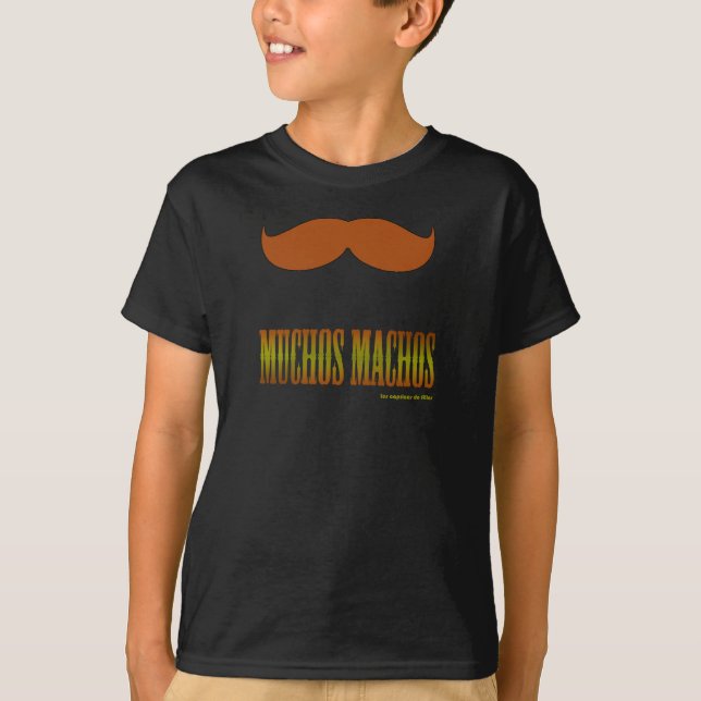 Camiseta mustache.macho. (Frente)