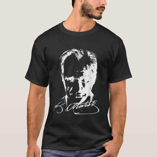 Camiseta Mustafa Kemal Ataturk Padre da Turquia (Frente)