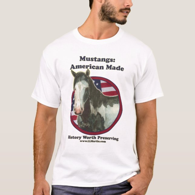 Camiseta Mustang: Americano feito (Frente)