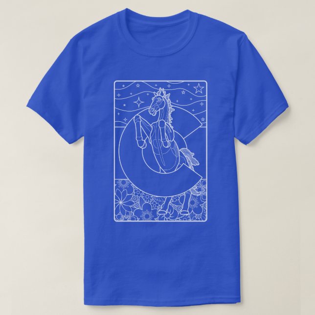 Camiseta mustang azul do colorado (Frente do Design)
