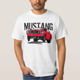 Camiseta Mustang Black Red T Shirt