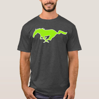 Camiseta mustang cavalo neon green 2022 vintage
