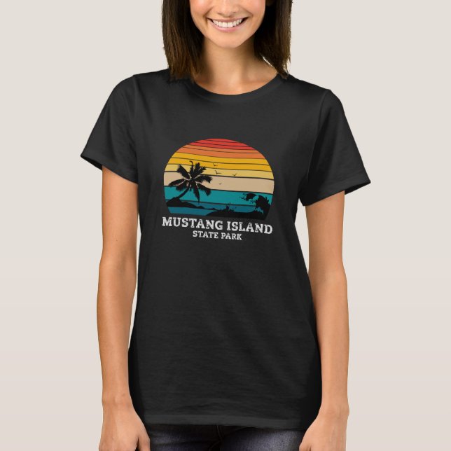 CAMISETA MUSTANG ISLAND STATE PARK (Frente)