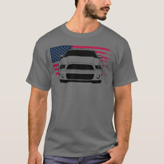 Camiseta Mustang Musclecar Geração 5 com Bandeira menino