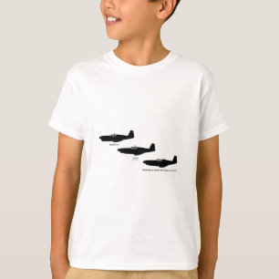 Camiseta Mustang P-51 norte-americano da segunda guerra