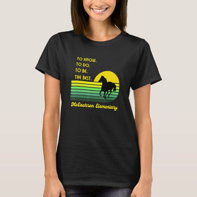 Camiseta Mustangs Elementares Mceachron Para Saber Fazer Pa (Frente)