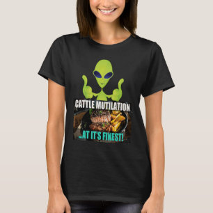 Camiseta Mutilação de gado de bife no seu melhor Veg de Pia
