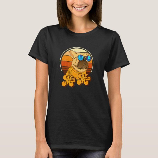 Camiseta Mutt Mãe  Cachorro Divertido  12 (Frente)