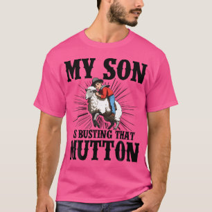 Camiseta Mutton Buster Equipment Rodeo Bull Riding Mutton B