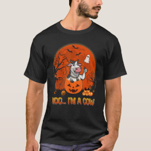 Camiseta Muu Eu Sou Vaca De Halloween Cabra Em Fazenda De A