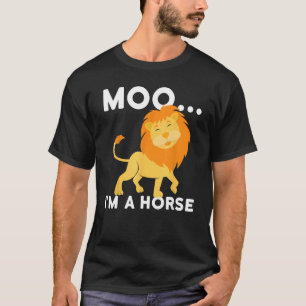 Camiseta Muu sou um cavalo - leão