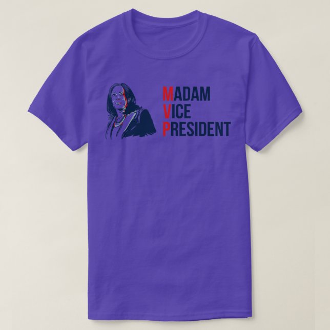 Camiseta MVP Kamala Madam Vice IV (Frente do Design)