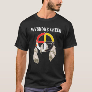 Camiseta Mvskoke Creek Muskoge Medicina Nativa Americana Wh