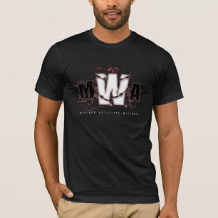 Camiseta MWA - Clássico (marrom no preto)