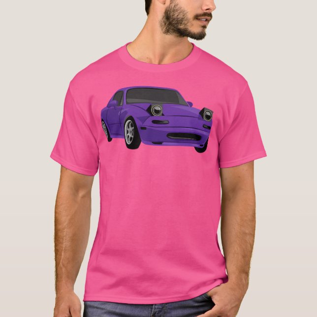 Camiseta Mx5 de Miata Roxa (Frente)