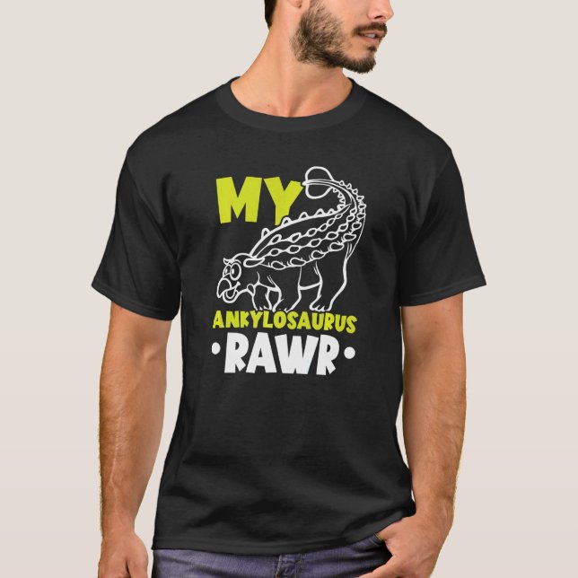Camiseta My Ankylosaurus Rawr Future Paleontologist Dinosau (Frente)