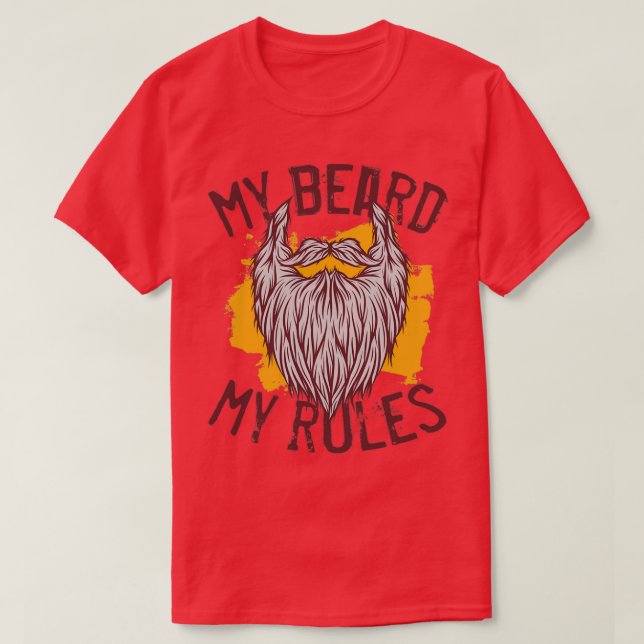 Camiseta My Beard My Rules (Frente do Design)