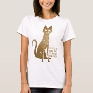 Camiseta My cat is not insane