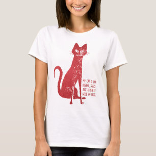 Camiseta My cat is not insane