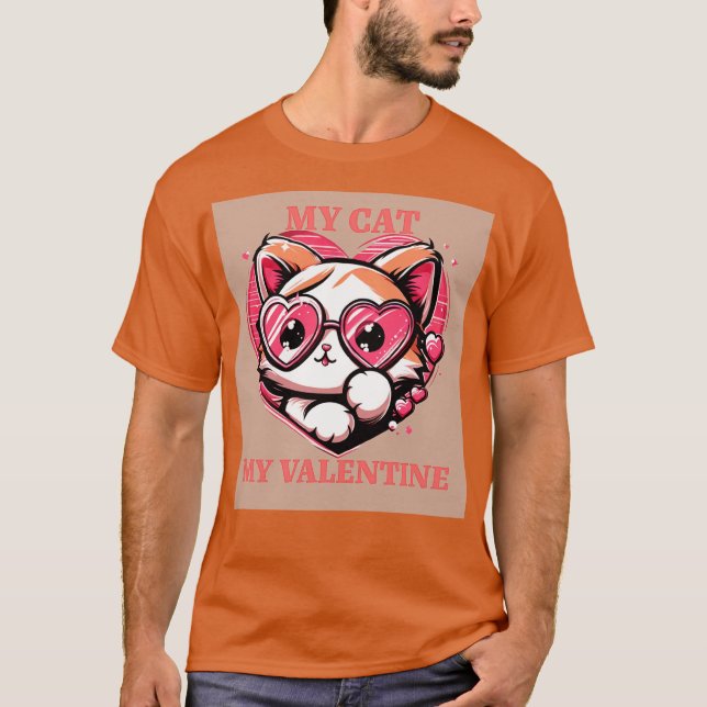 CAMISETA MY CAT MY VALENTINE (Frente)