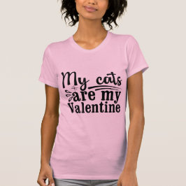 Camiseta My Cats Are My Valentine Cute Cat Lover