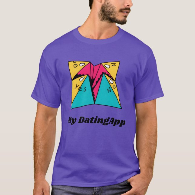 Camiseta My DatingApp in the 90s 90s Style (Frente)