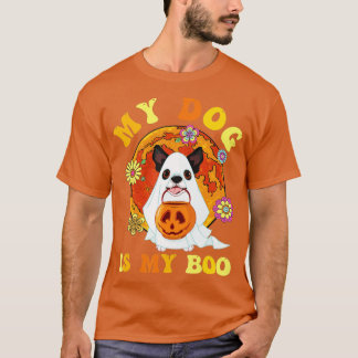 Camiseta My Dog Is Boo Funny Dog Owner Boo Ghost Lover Hall