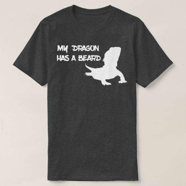 Camiseta My Dragon Has A Beard (Frente do Design)