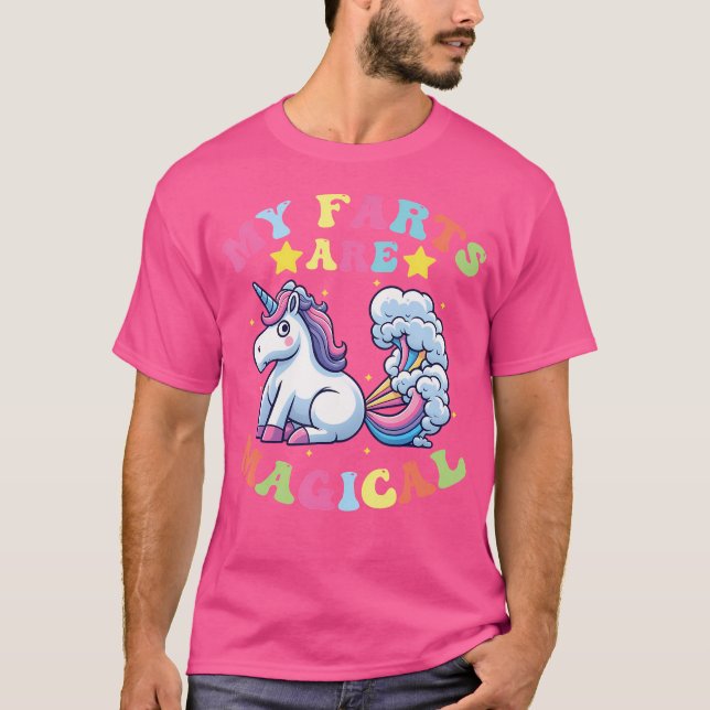 Camiseta My Farts Are Magical Funny Farting Unicorn (Frente)