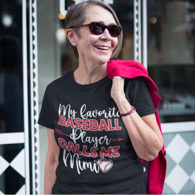 Camiseta My Favorite Baseball Player calls me Mimi Funny (Criador carregado)