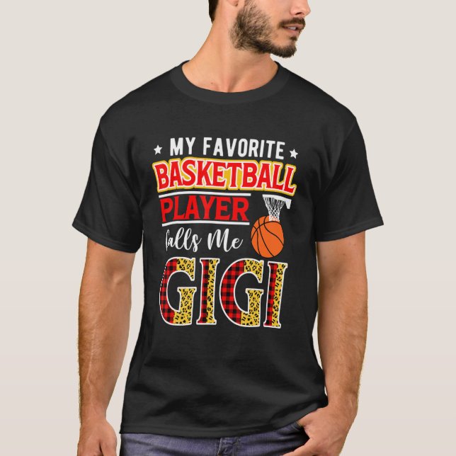 Camiseta My Favorite Basketball Player Calls Me Gigi Mother (Frente)