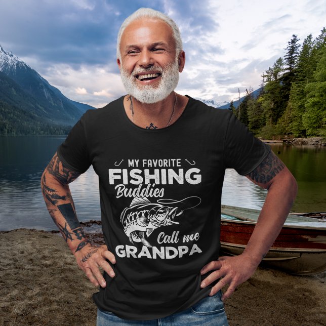 Camiseta My Favorite Fishing Buddies Call me Grandpa  (Criador carregado)