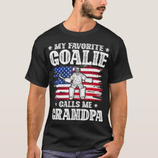 Camiseta My Favorite Goalie Calls Me Grandpa Field Hockey G