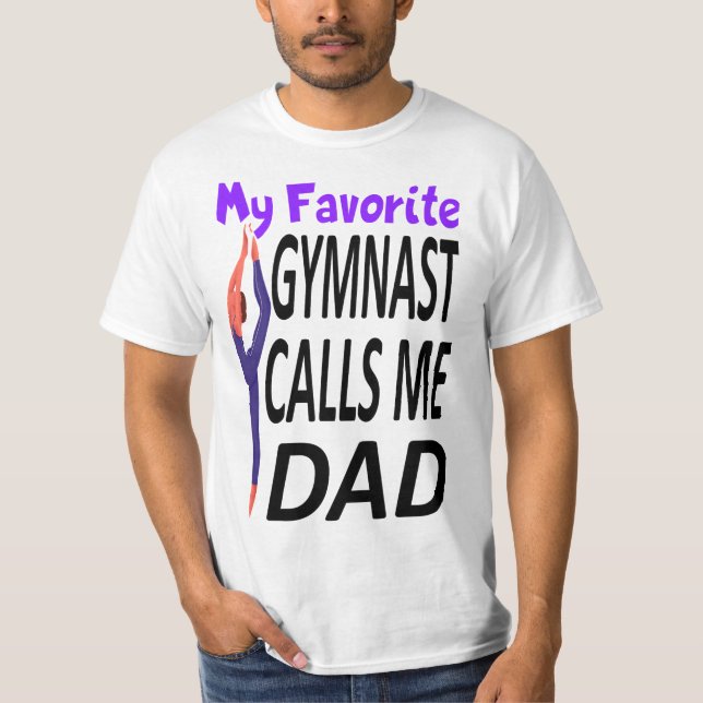 Camiseta My Favorite gymnast Calls Me Dad (Frente)