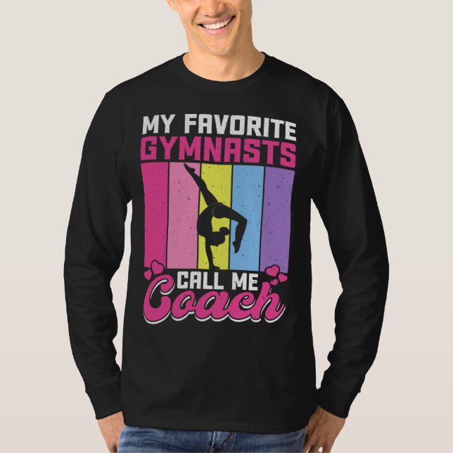 Camiseta My Favorite Gymnasts Call Me Coach (Frente)