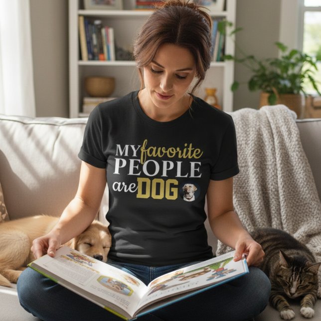 Camiseta My Favorite People Are Dogs Funny Dog Lover Quote  (My Favorite People Are Dogs Funny Dog Lover Quote Design Shirt)