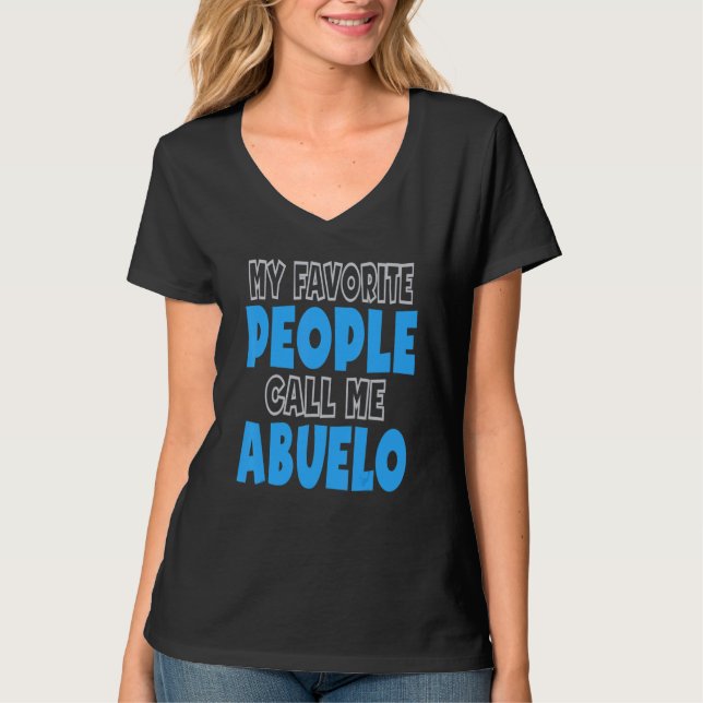 Camiseta My Favorite People Call Me Abuelo (Frente)