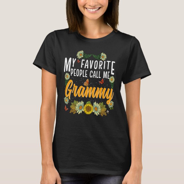 Camiseta My Favorite People Call Me Grammy Mothers Day (Frente)
