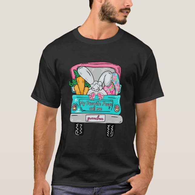 Camiseta My Favorite People call me Grandma Bunny Grandma E (Frente)