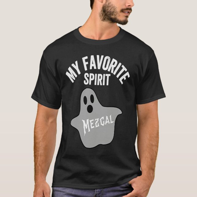 Camiseta My Favorite Spirit Mezcal  Halloween Ghost (Frente)