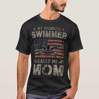 Camiseta My Favorite Swimmer Calls Me Mom Mothers Day