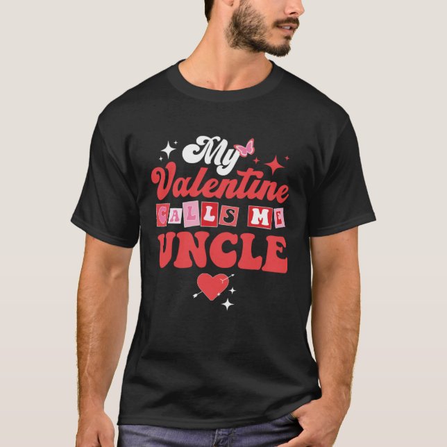 Camiseta My Favorite Valentine Calls Me Uncle Valentines Da (Frente)
