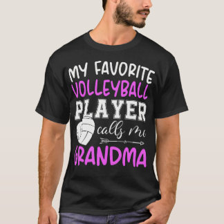 Camiseta My Favorite Volleyball Player Calls Me Grandma