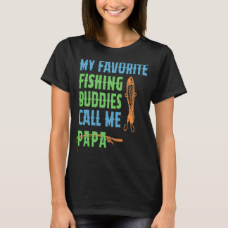 Camiseta My Favourite Fishing Buddy Calls Me Papa Fathers d
