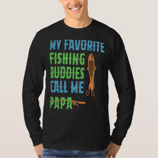 Camiseta My Favourite Fishing Buddy Calls Me Papa Fathers d